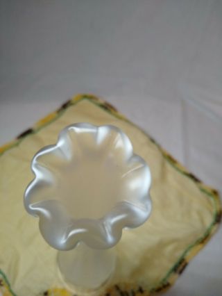Fenton Frosted Clear Glass 10 