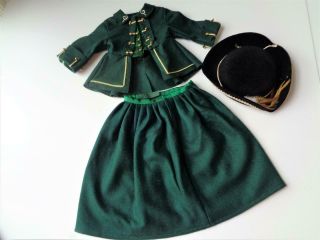 American Girl Felicity Green Riding Outfit With Hat For 18 " Doll Fits Elizabeth