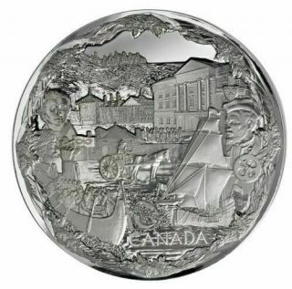 2008 Canada $250 Kilo Fine Silver Coin Vancouver Olympics: Towards Confederation