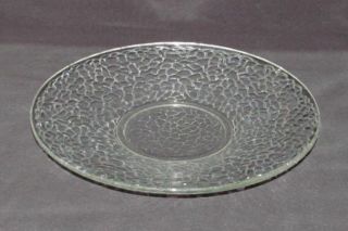 Le Smith Glass Co.  Crackle Crystal Round Salad Plate " By Cracky "