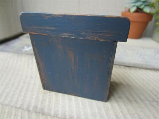 1994 CJ ' S Artisan Dollhouse Miniature Distressed Blue Wood Side Board Cabinet 2