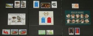 Faroe 2016 Year Set 14 Different,  3 Souvenir Sheets Nh Face Val 395kr =us$63