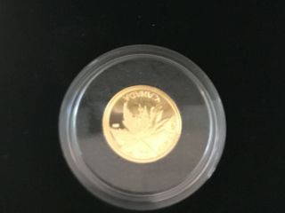 Canada 2017 The Silver Maple Leaf: 1/25 oz.  Pure Gold 50 - cents Proof Coin 2