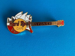 Hard Rock Cafe Pin Sydney Opera House On Red Guitar