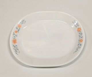 1 Corelle Apricot Grove 12.  25 Inch Oval Serving Platter