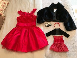American Girl Doll Joyful Jewels Outfit Holiday Dress For Doll & Girl 8 Retired