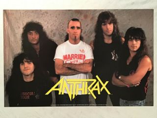 Anthrax 1989 Poster Brockum York City