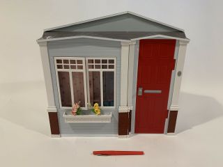 2005 Barbie Totally Real House Addition Bathroom Kitchen Washer Folds Up
