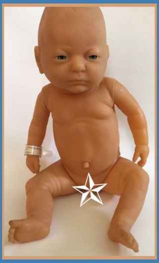 Vintage My Newborn 18” Baby Boy Doll - 1980’s - Anatomically Correct Genitalia