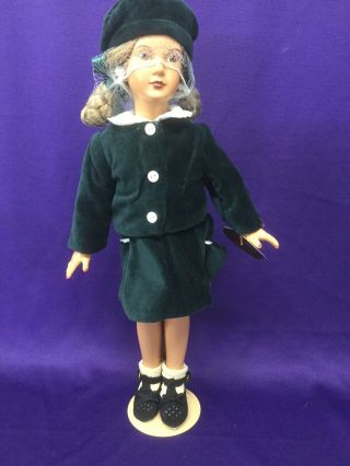 Effanbee Doll.  Cindy V5832.  14.  In.  By Dewees Cochran.  Wrist Tag.  1997.