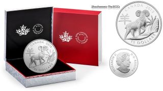 2015 Silver $15 Year Of The Sheep 1oz.  Coin With Asian Case - Cleareance