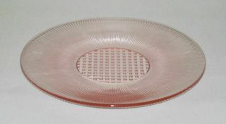 Jeannette Glass Co.  Homespun Pink Bread And Butter Plate