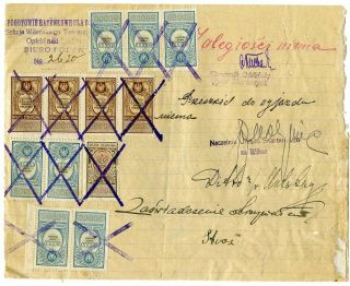 1.  520.  000 Mark Lithuania Poland Vilnius Wilno Revenues On Document 1923
