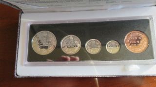 Canada 90th Anniversary Antique Coin Set Sterling Silver 1908 - 1998 W/ BOX 2