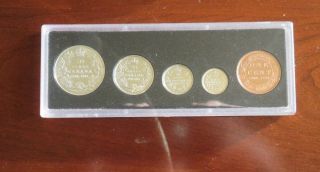 Canada 90th Anniversary Antique Coin Set Sterling Silver 1908 - 1998 W/ BOX 3