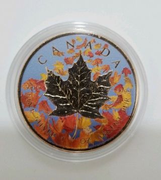 Canada 2017 Maple Leaf 1 Oz.  Silver Autumn Coin