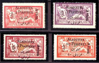 Alaouites,  Syria,  Syrie,  1925,  Avion,  Yv.  22/25,  Sans Charniere,  Luxe Mnh