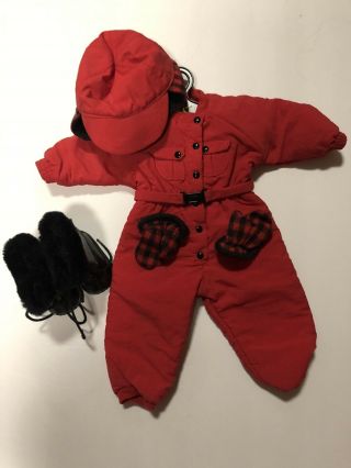 Pleasant Company 1997 Dogsled Outfit Set American Girl Of Today Snowsuit Boots