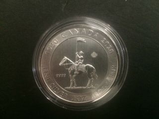 2020 Canada 2oz $10 Royal Canadian Mounted Police Rcmp Silver Bullion Coin