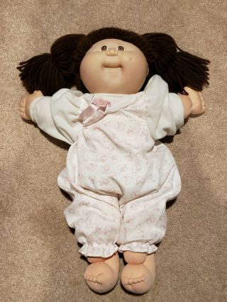 Vintage Cabbage Patch Kid 1978,  1982 Brown Hair & Eyes,  One Piece Outfit