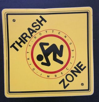 D.  R.  I.  - Thrash Zone Sticker Official Nos 1980 