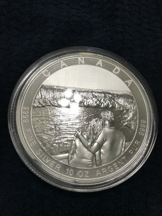 $50 Dollar Canada The Great Series Niagara Falls 10 Oz.  9999 Fine Silver 2017
