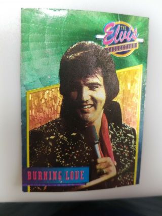 1993 The River Group Elvis Series 3 Dufex 40 Burning Love Foil Card