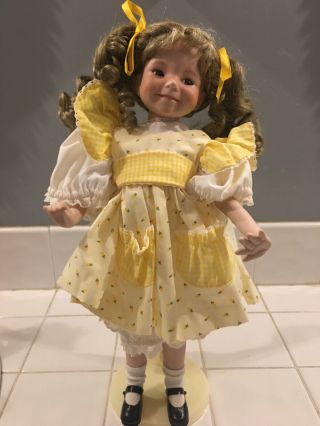 Rare,  Vintage,  Sunshine And Lollipops 14 " Porcelain Doll - Dianna Effner