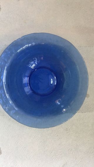 Cobalt Blue Glass Candy Dish Bowl