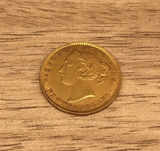 1888 NEWFOUNDLAND $2 DOLLAR GOLD COIN 2