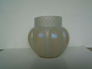 Antique Art Nouveau Opalescent Glass Vase