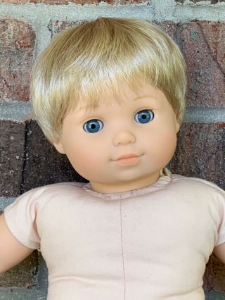 American Girl Pleasant Company Bitty Baby Twin Boy Doll Blonde 2002 Vguc