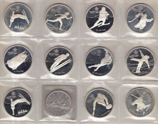 Canada 1988 - 11 Olympic Silver $20 Coins,  1 dollar 1966 2