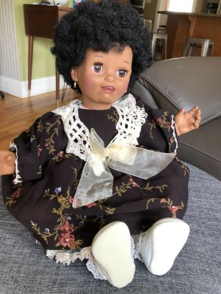 1985 Galoob Baby Talk African American Doll Adorable