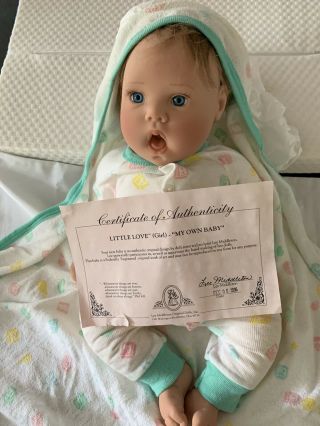 Lee Middleton Little Love Girl My Own Baby Doll 18” Signed Certificate