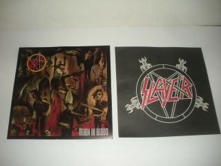 Slayer “reign In Blood” Thrash Metal 2 Promo Album Flats.