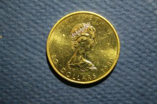 1980 Canada.  999 Maple Leaf Coin 1 Oz Fine Gold