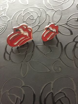 2 Rolling Stones Tongue Rock Music Enamel Pin Badges