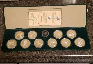 1988 Canadian Calgary Olympics 10 Coin Set
