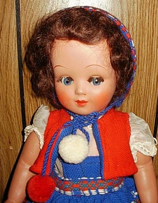 Vintage 1950s Unica Belgium Doll,  17 - In,  All,  Flirty Eyes,