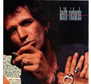 Keith Richards - Talk Is - 2 Sided Promo Poster Flat 12 X 12 Rolling Stones
