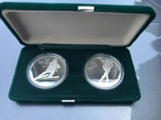 Canadian - 1988 Calgary Winter Olympics $20 Silver Proof Coins – Set Of 2