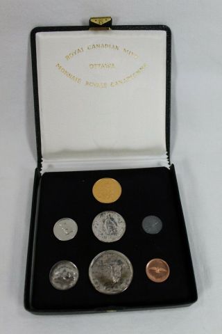 1967 Rcm Canadian Centennial 7 - Coin Proof Set With $20 Gold Coin