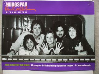 Paul Mccartney & Wings Two - Sided Promo Poster 