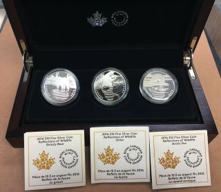 2016 Royal Canadian Reflections Of Wildlife 3 - Coin Set (00516)