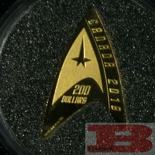 2016 Star Trek ™: Delta Coin 99.  99 Pure Gold - $200 Face Value