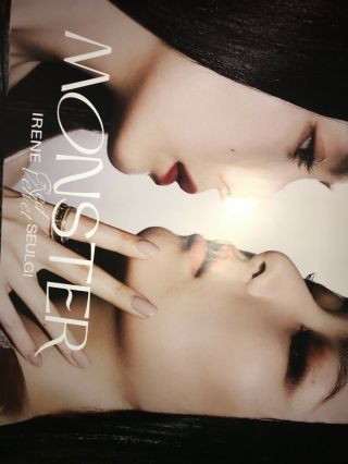 Red Velvet Irene & Seulgi Monster Album Pre - Order Poster (unfolded) 36”x24”