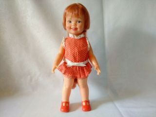 Vintage 1971 Ideal Cinnamon Doll 12 " Tall Outfit And Shoes,  Work Well