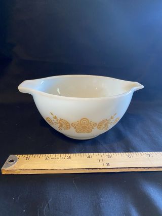 Vintage Pyrex Small Bowl Butterfly Gold Pattern