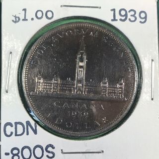 3 Canadian Silver Dollars 1939 1951 1965 Blue Rainbow Tone Estate 800 3